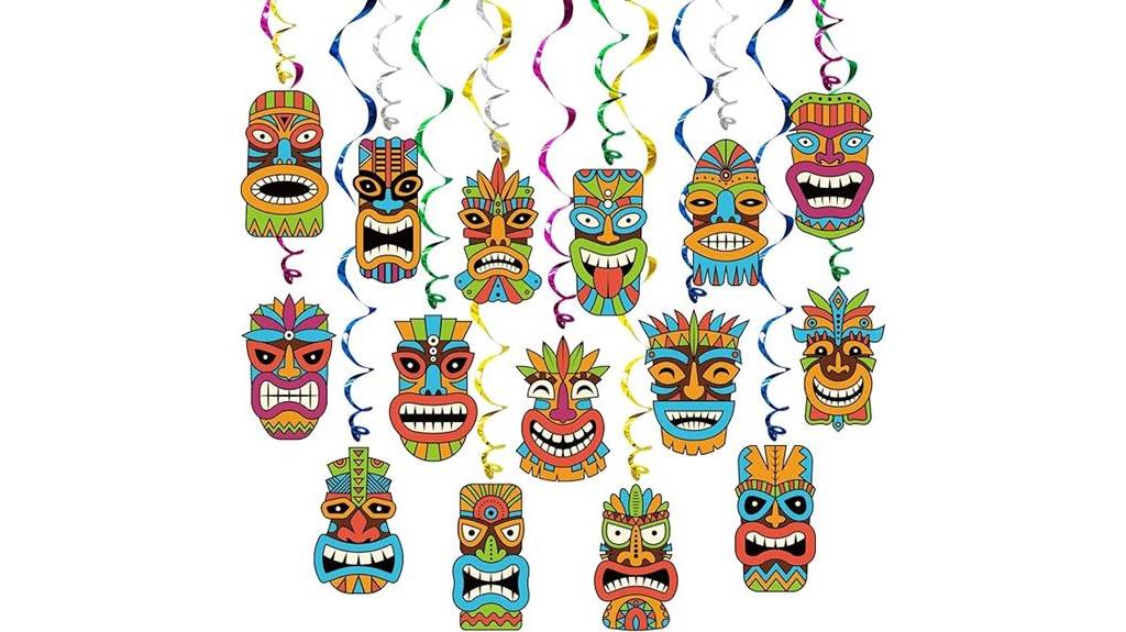 tiki party decorations pack