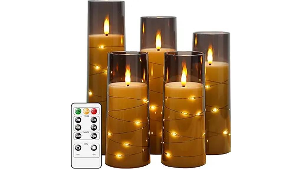 timer enabled led candle set