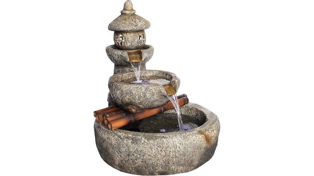 tranquil springs pagoda fountain