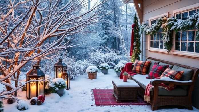 transformative winter garden decor