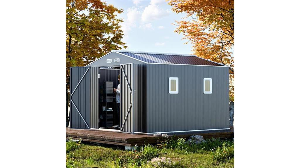 translucent roof metal shed