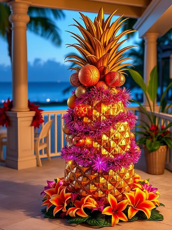 tropical holiday decor option