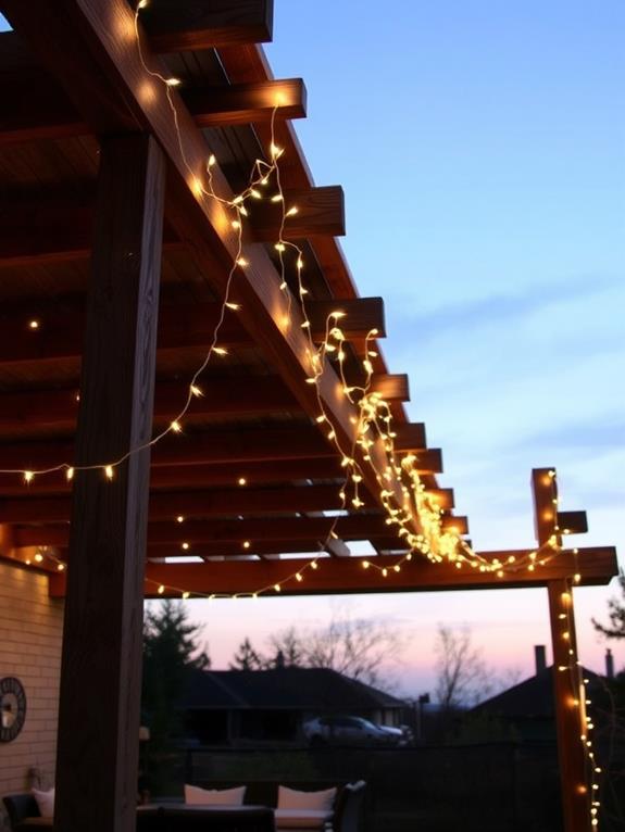 twinkling patio ambiance lighting