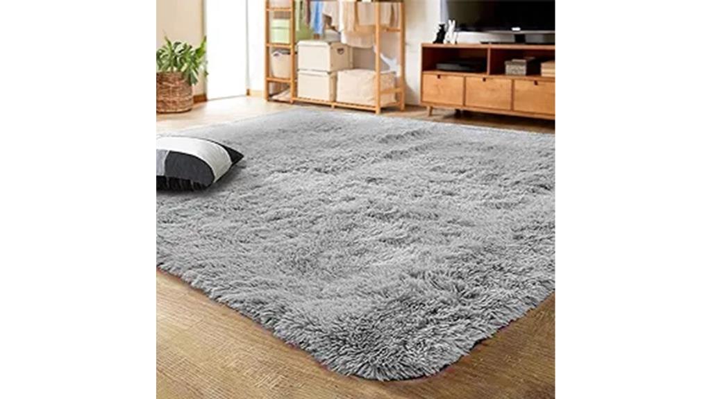 ultra soft gray area rug