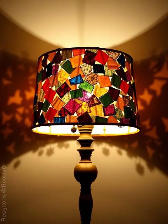 upcycle lampshades fabric scraps