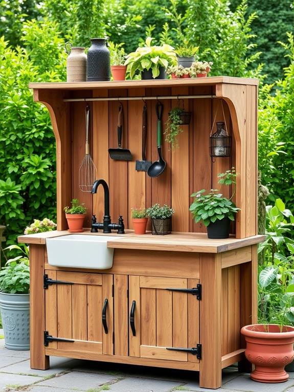 versatile gardening workbench station