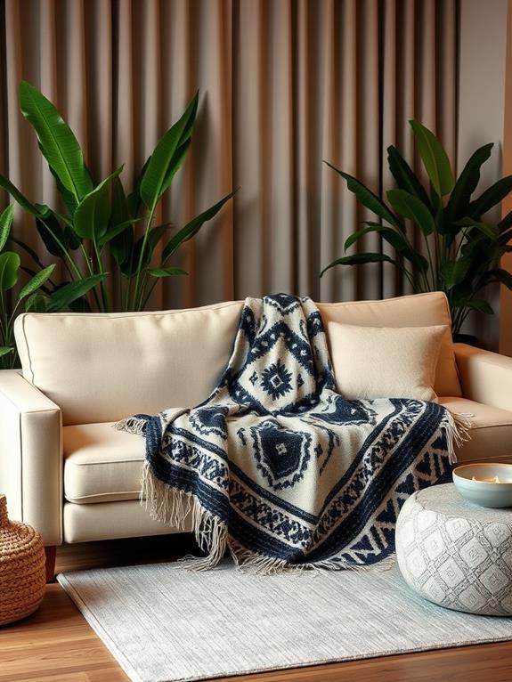 vibrant decorative throw blankets