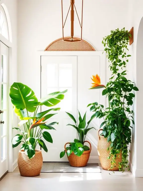 vibrant exotic flora arrangement