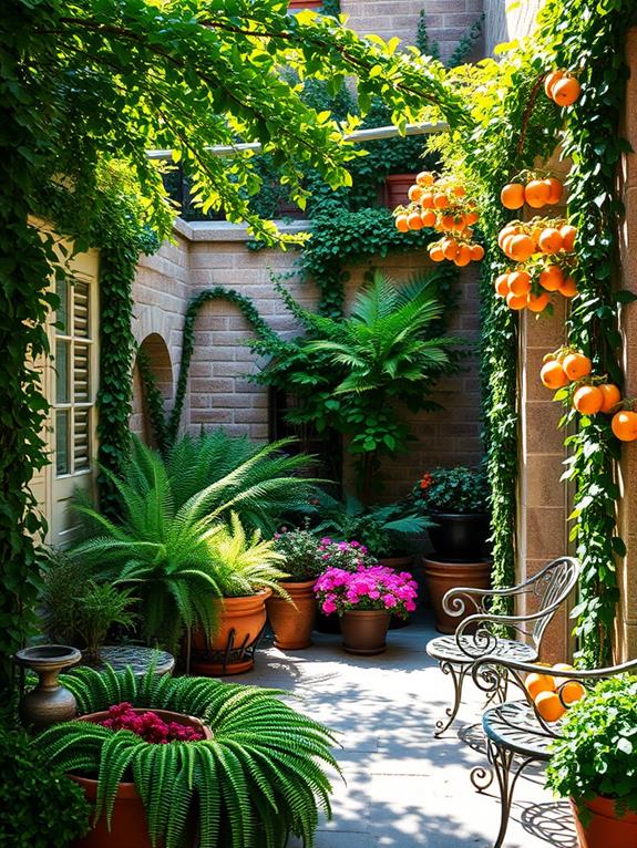 vibrant flora and foliage