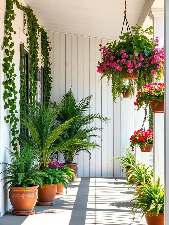 vibrant flora and foliage