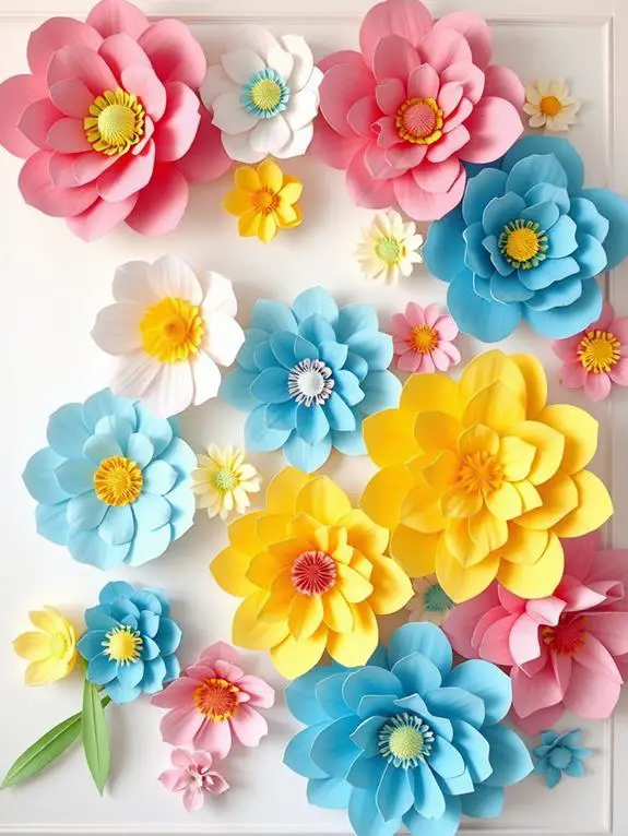 vibrant floral display decor