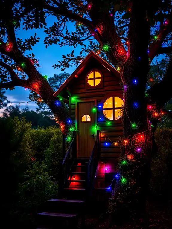 vibrant illuminated decorative display
