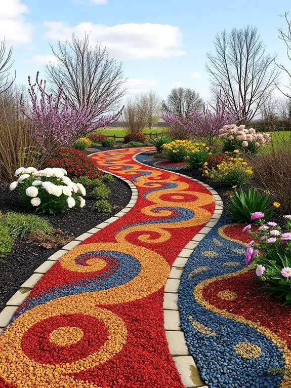 vibrant landscape mulch ideas