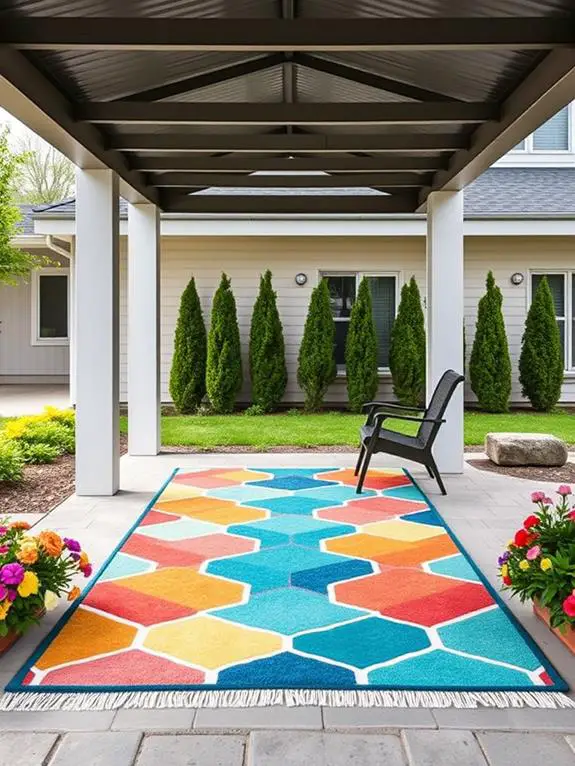 vibrant outdoor rug designs