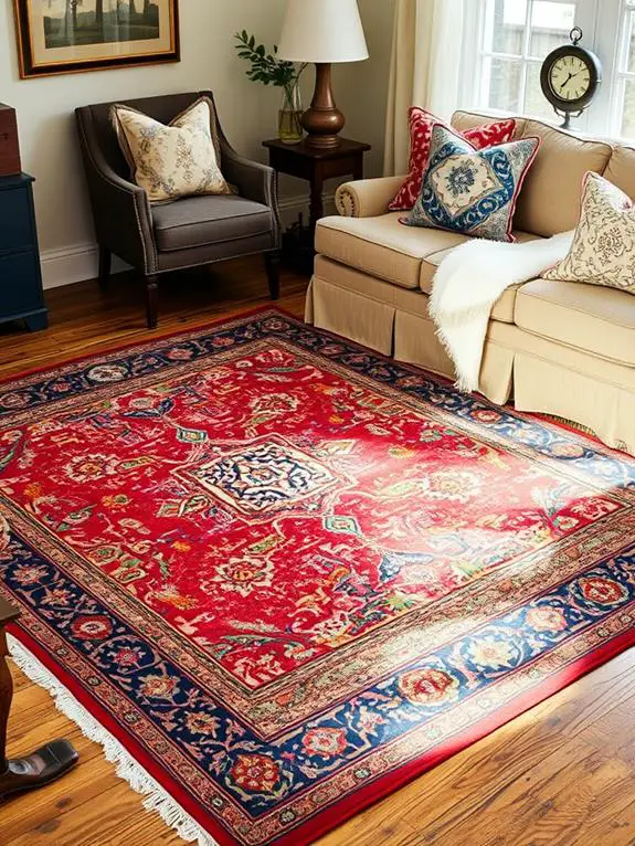 vintage carpets and fabrics