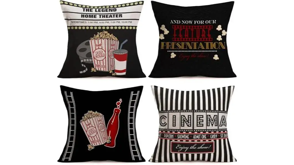 vintage cinema throw pillows