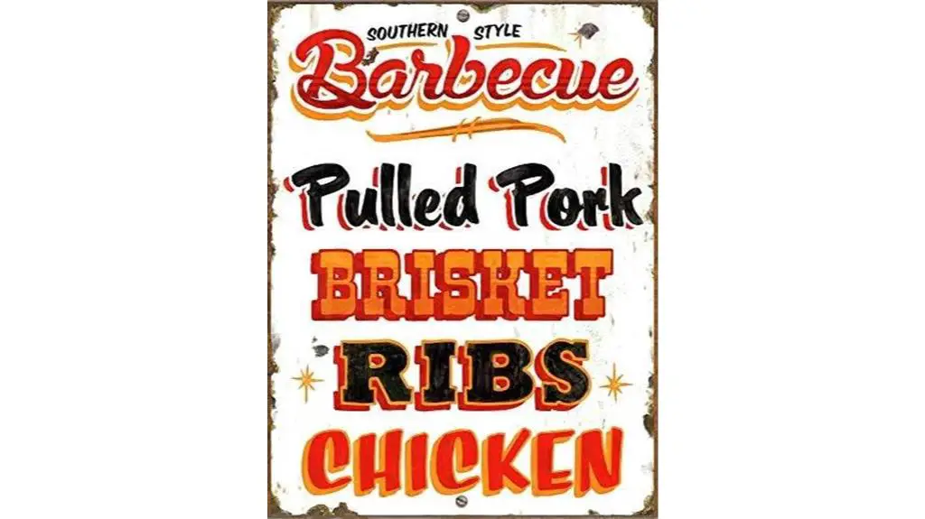 vintage southern barbecue sign