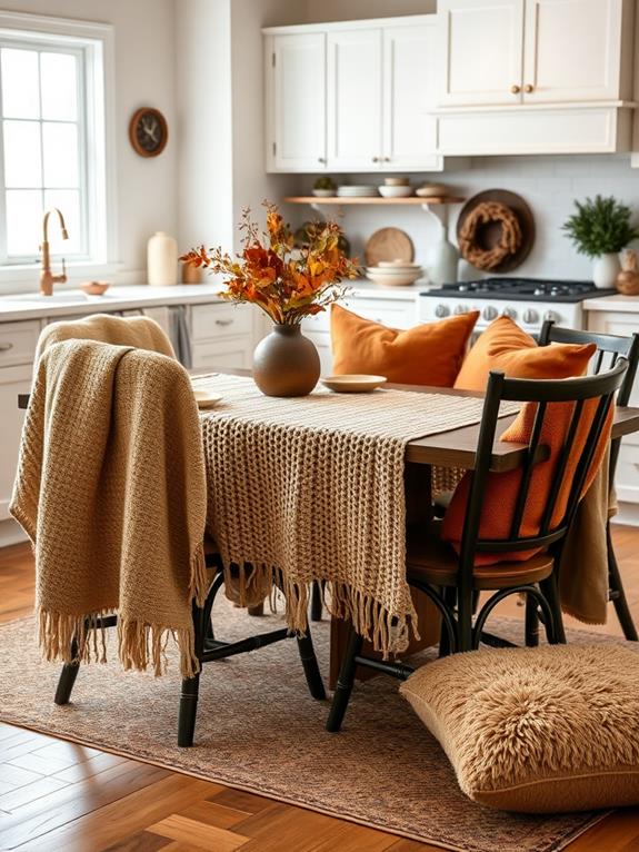 warm and inviting fabrics