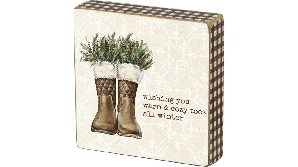 warm cozy toes decor