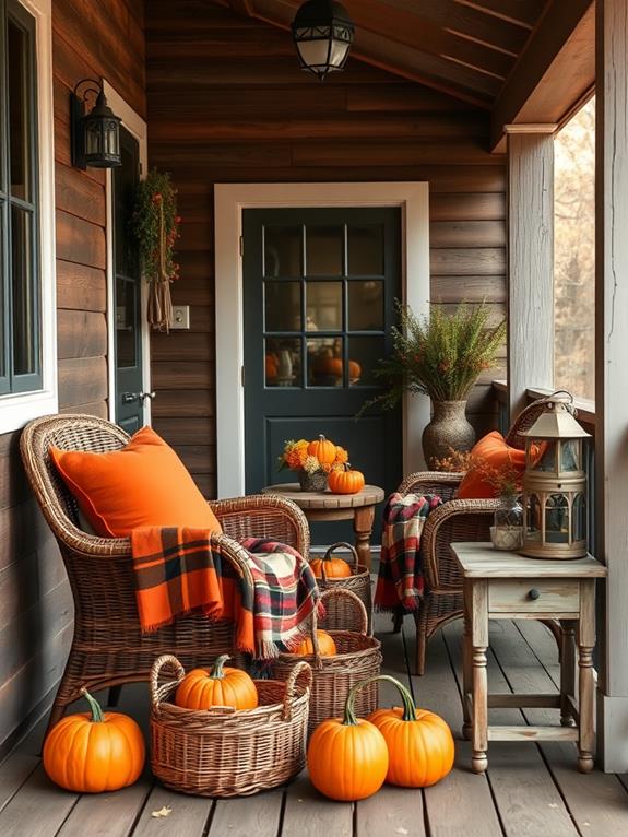 warm seasonal seating ideas