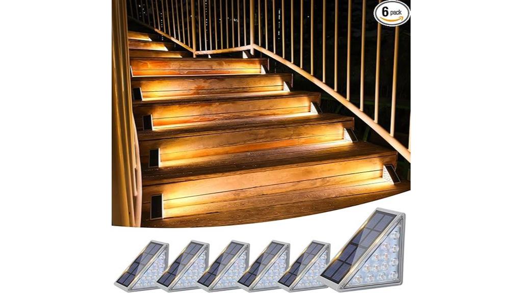 warm white solar stair lights