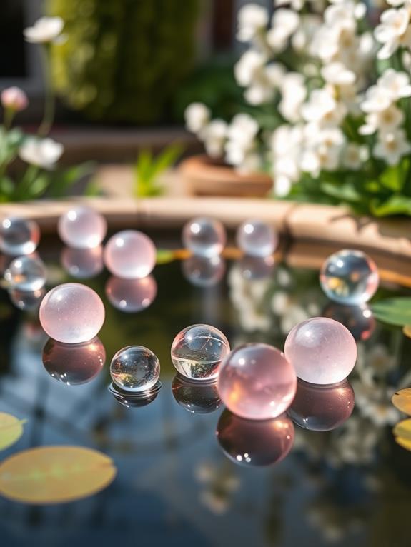 water feature floating sculptures