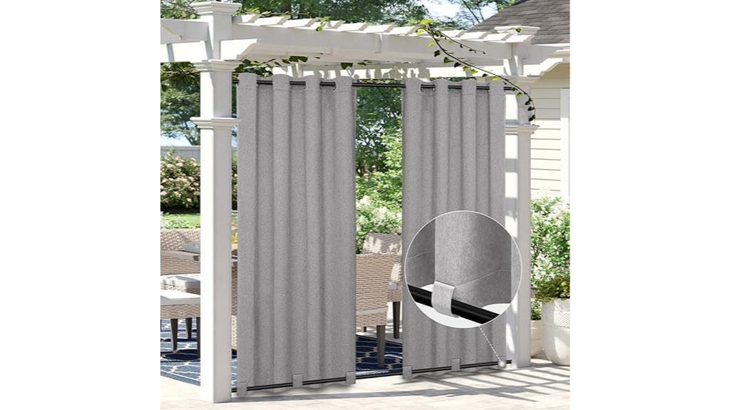 waterproof outdoor patio curtains