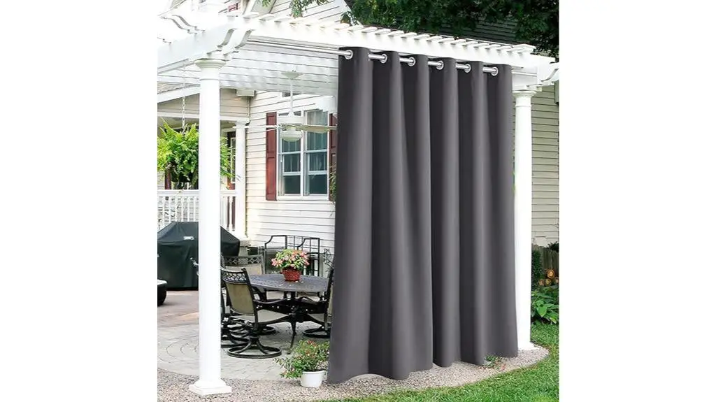 waterproof patio privacy curtains