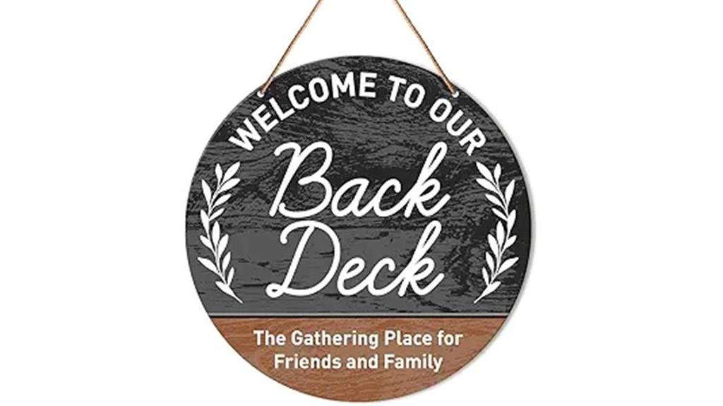 welcome to our deck