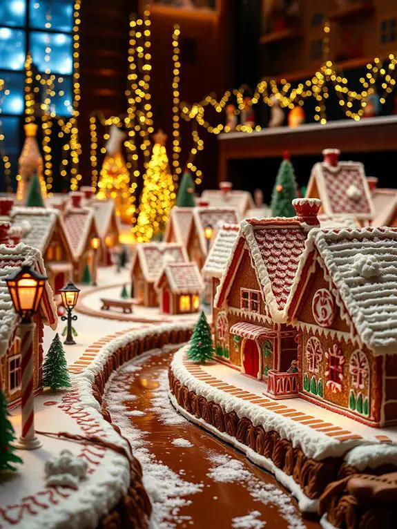 whimsical candyland holiday scene