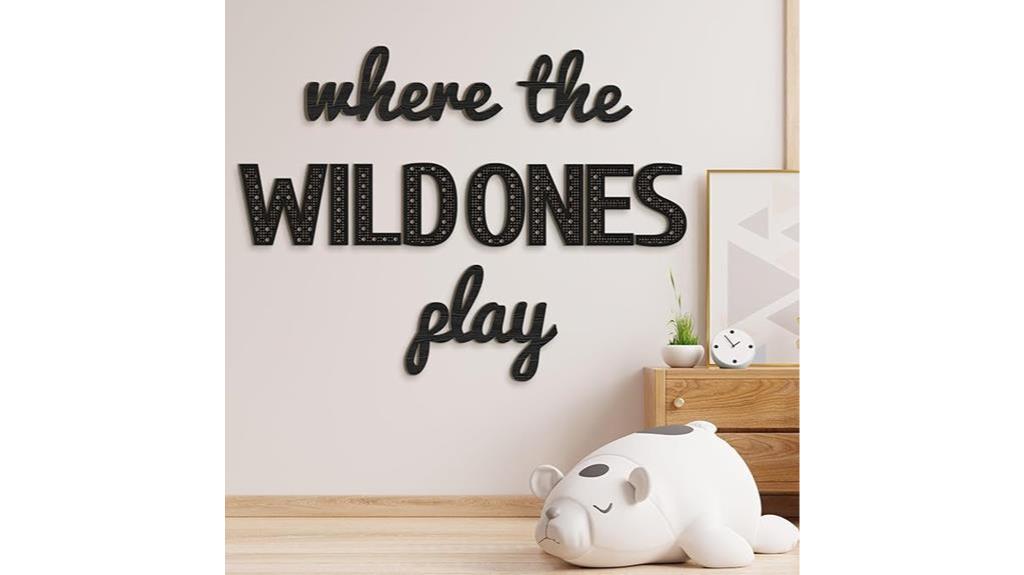 wild ones play nursery sign