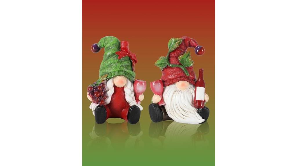 wine themed fall gnomes