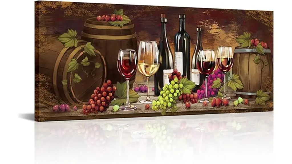 wine themed kitchen wall art