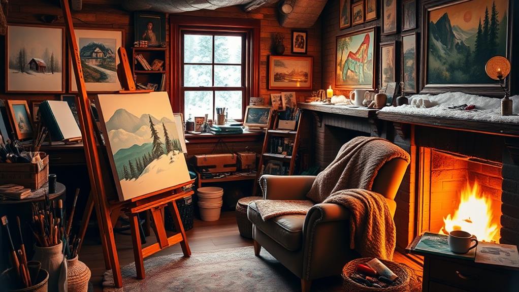 winter art studio decor factors