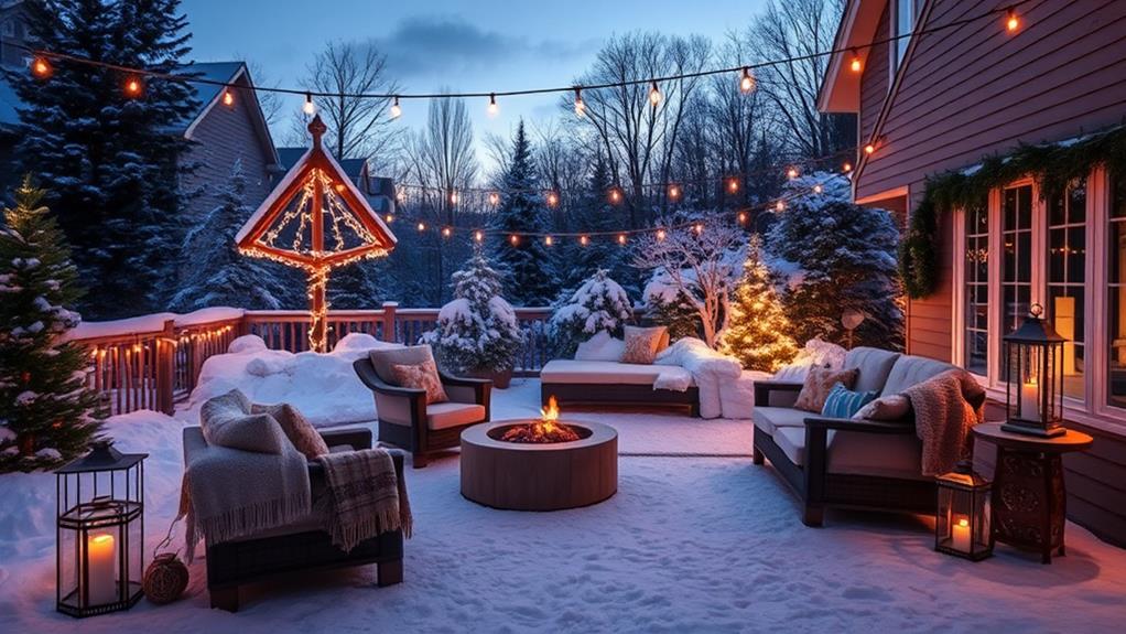 winter backyard decor considerations