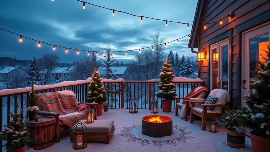 winter balcony decor considerations