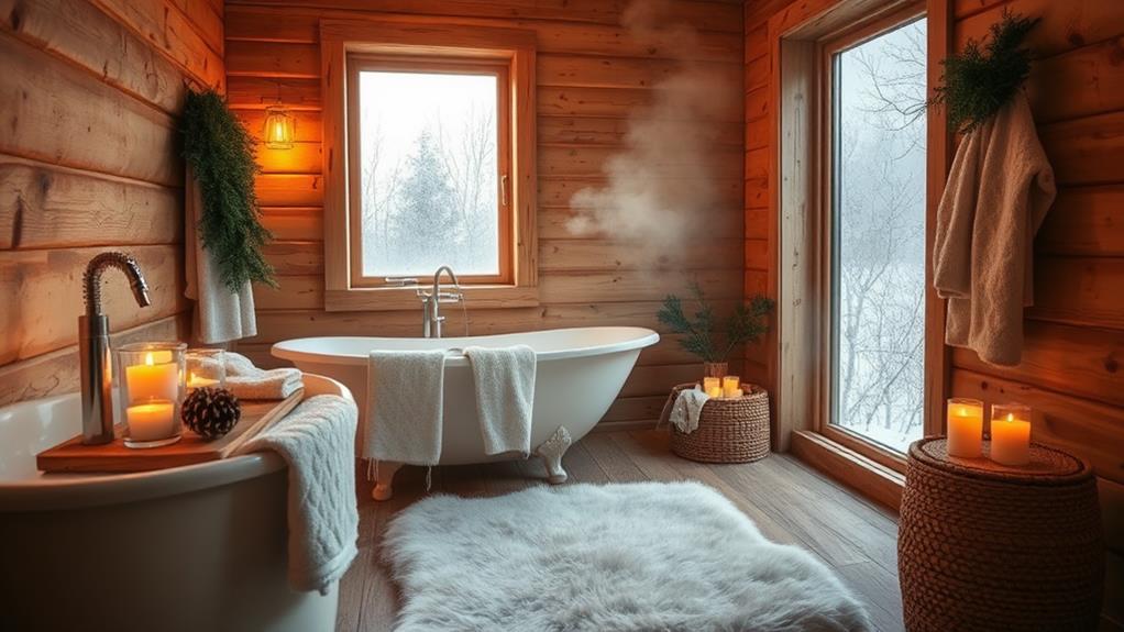 winter bathroom decor considerations