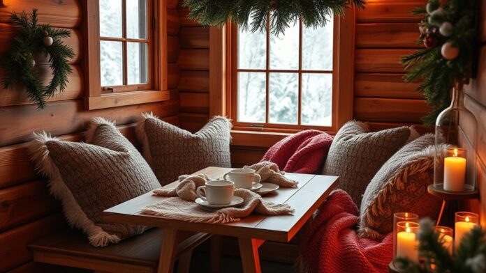 winter breakfast nook inspiration