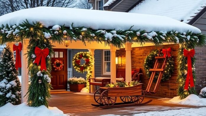 winter carport decoration ideas