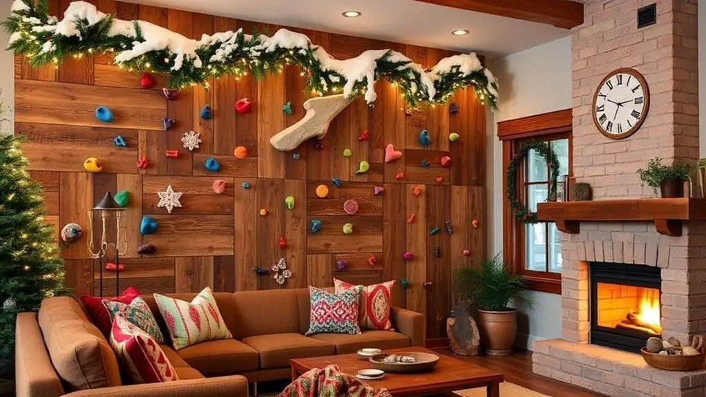 winter climbing wall decor considerations