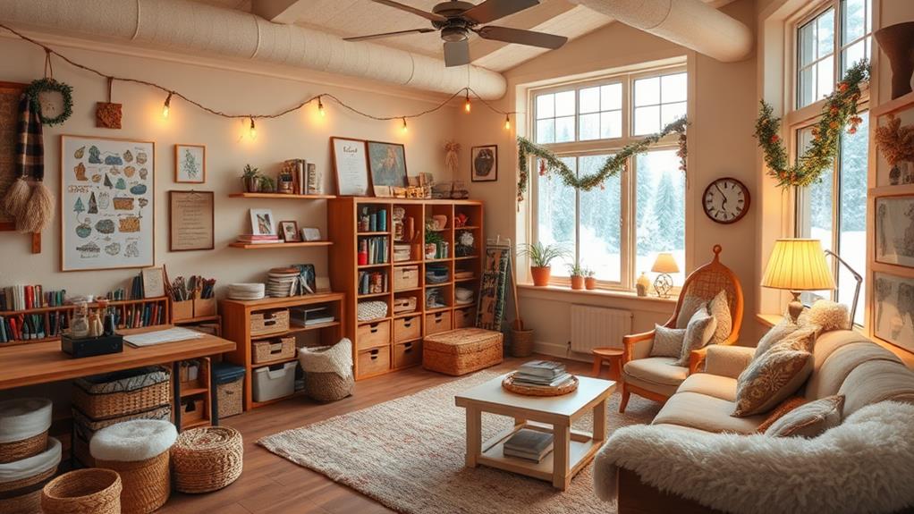 winter craft room decor factors