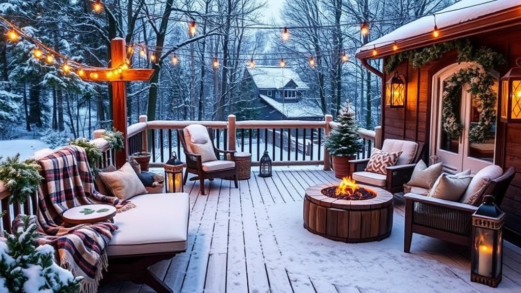 winter deck decor considerations