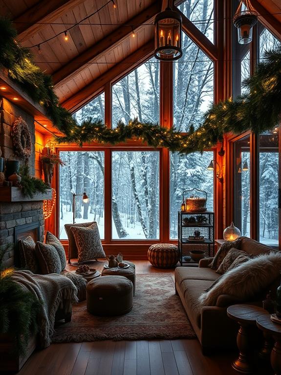 winter decor from nature