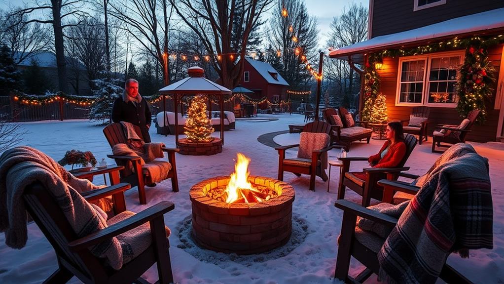 winter fire pit decor tips