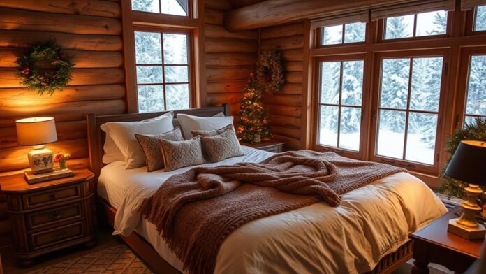 winter guest room decor