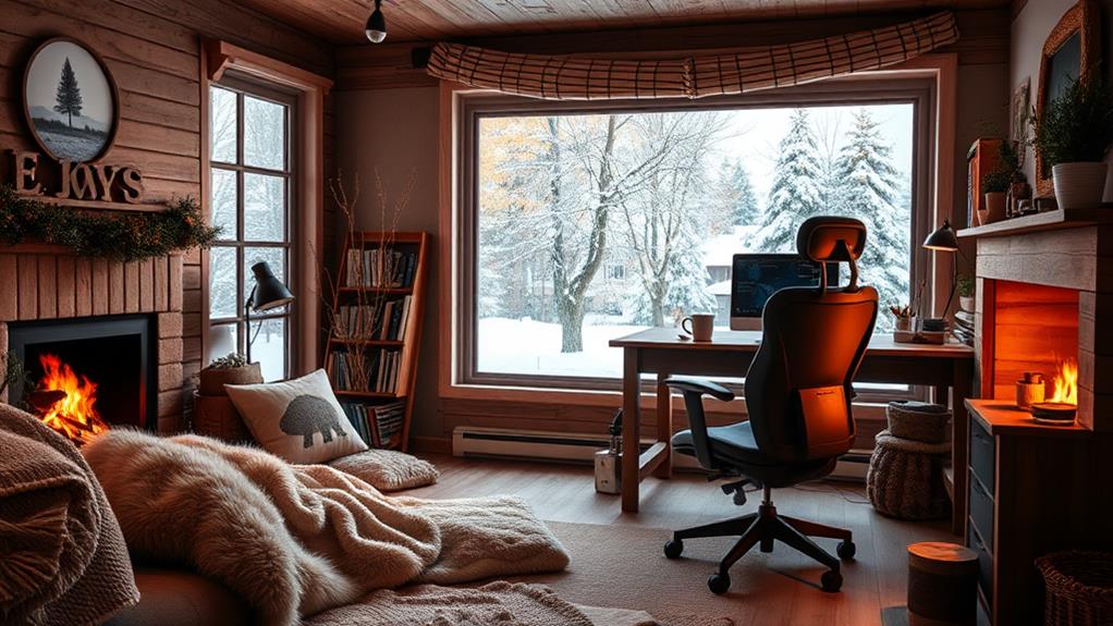 winter home office decor tips