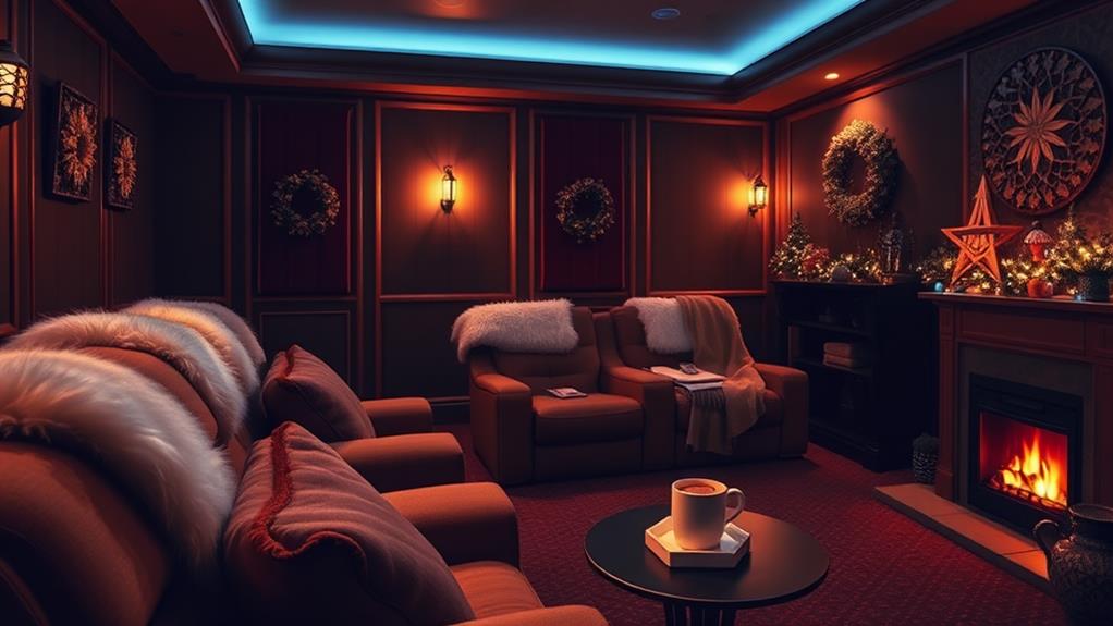 winter home theater decor tips