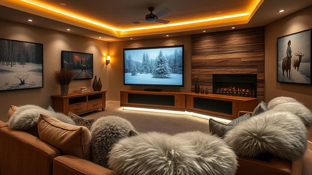 winter media room decor tips