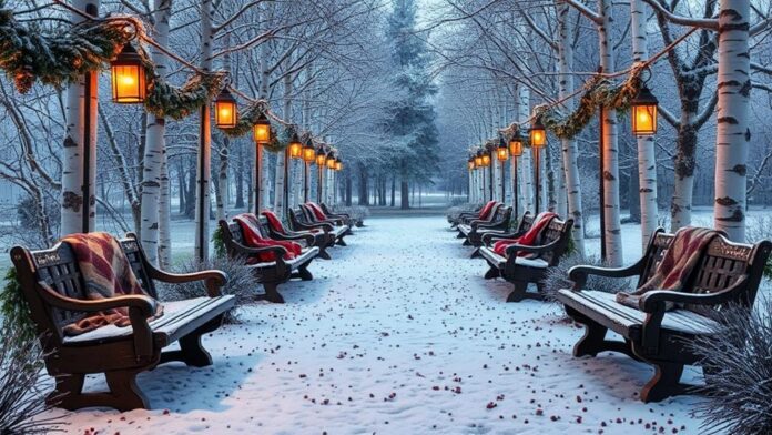 winter pathway decor inspiration