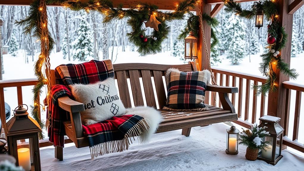 winter porch swing decor considerations